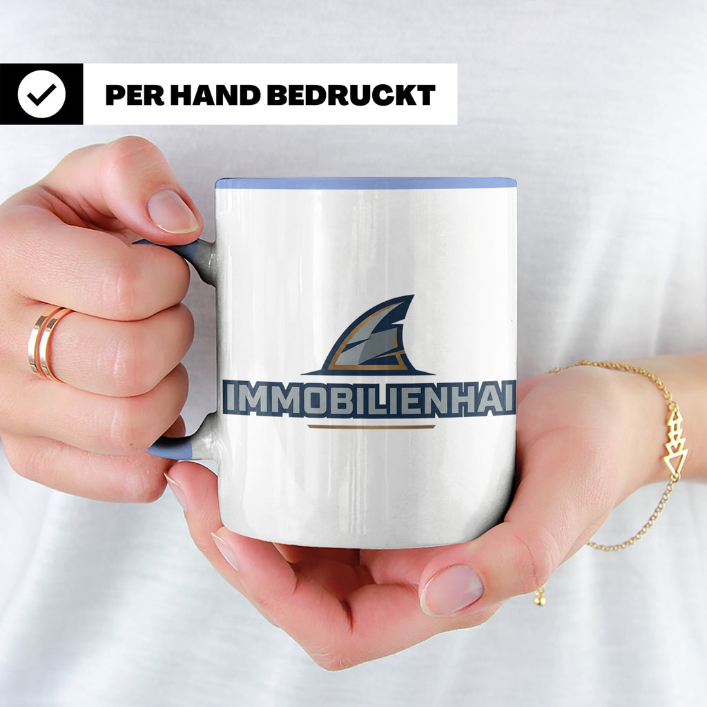 Immobilienhai Tasse für Makler & Investoren, Kaffeebecher fü – Blau [farbe:blau]