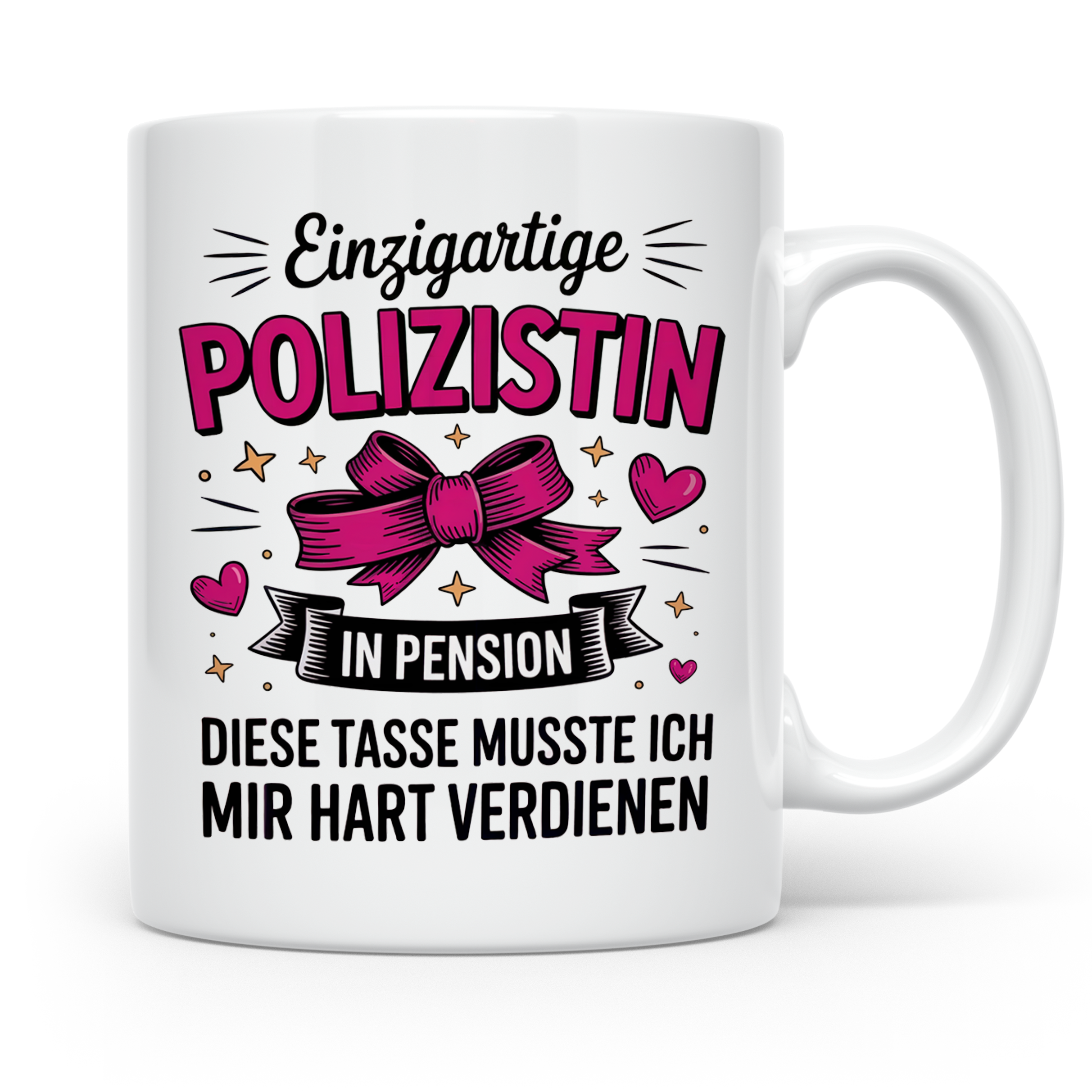 Polizistin Rente Tasse - Geschenk für Pensionierte Polizisti – Weiß [farbe:weiß]