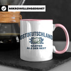 Ostdeutschland Tasse Härter als der Rest, Kaffeetasse mit DD – Rosa [farbe:rosa]