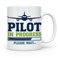 Pilot in Ausbildung Tasse lustiger Spruch Flugschüler Gesche – Weiß [farbe:weiß]
