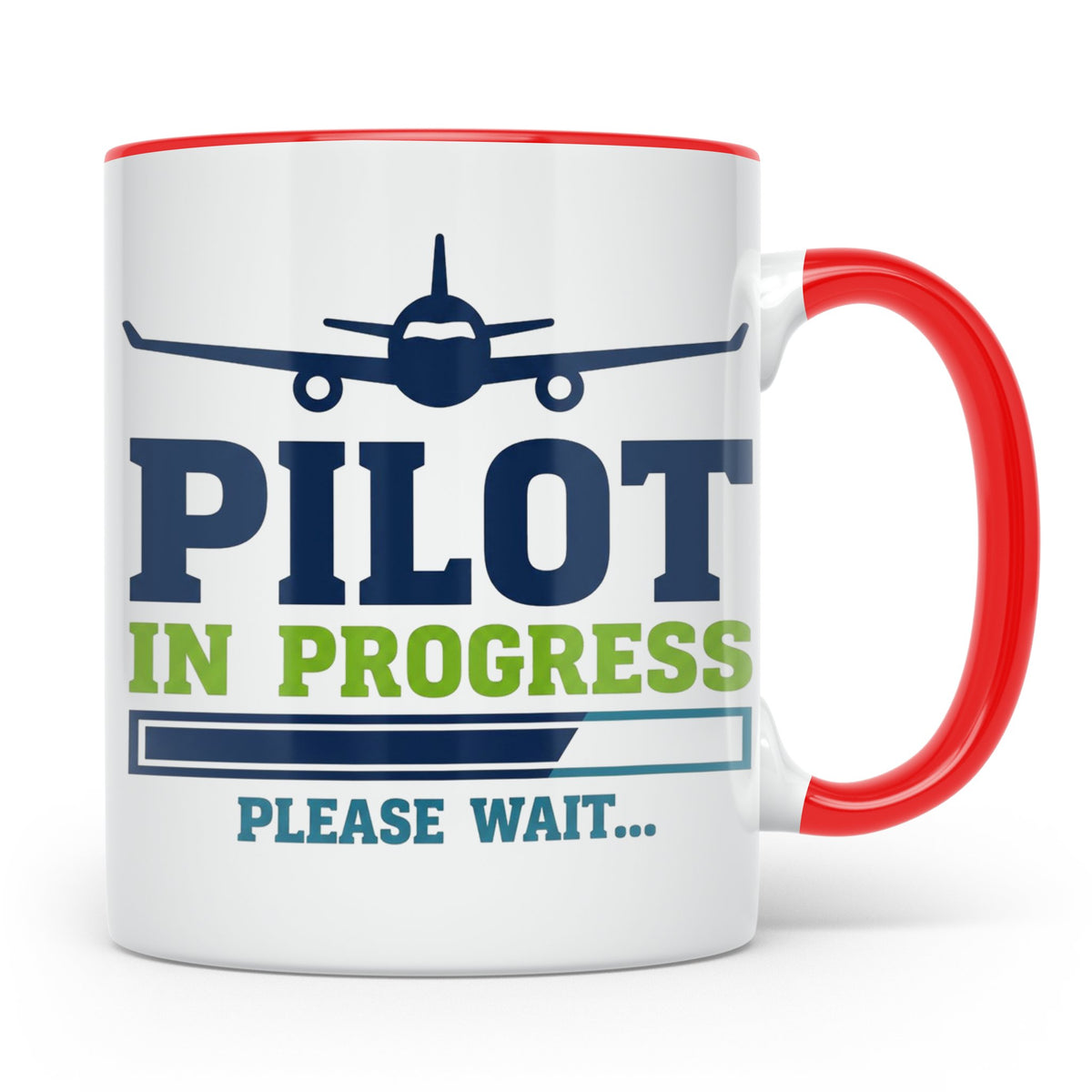 Pilot in Ausbildung Tasse lustiger Spruch Flugschüler Gesche – Rot [farbe:rot]