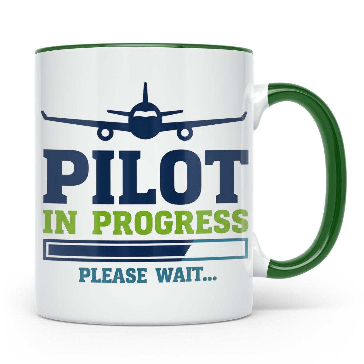 Pilot in Ausbildung Tasse lustiger Spruch Flugschüler Gesche – Grün [farbe:grün]