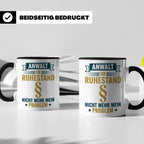 Anwalt im Ruhestand Tasse, lustiger Spruch, Geschenk für Jur – Schwarz [farbe:schwarz]