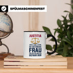 Justitia Tasse für Juristen & Anwälte lustiger Jura BGB Spru – Schwarz [farbe:schwarz]