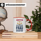 Justitia Tasse für Juristen & Anwälte lustiger Jura BGB Spru – Rot [farbe:rot]