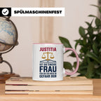 Justitia Tasse für Juristen & Anwälte lustiger Jura BGB Spru – Rosa [farbe:rosa]