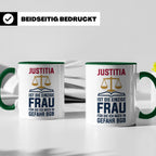 Justitia Tasse für Juristen & Anwälte lustiger Jura BGB Spru – Grün [farbe:grün]