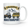 Landwirt Tasse Lieblingssport Maistransport, Spruch für Baue – Weiß [farbe:weiß]