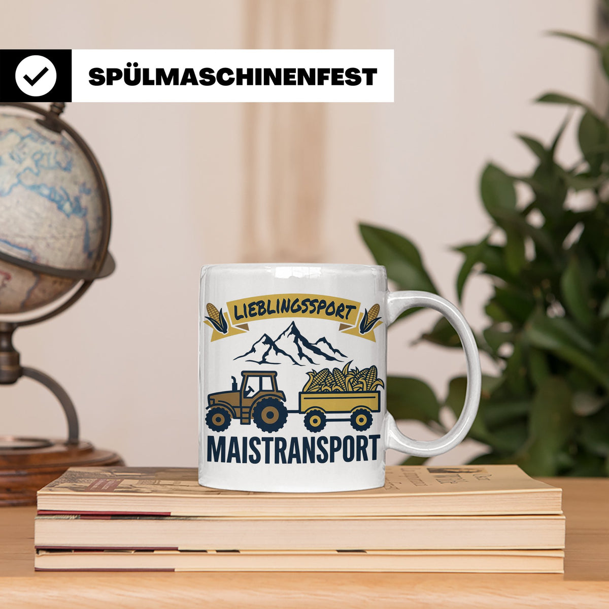 Landwirt Tasse Lieblingssport Maistransport, Spruch für Baue – Weiß [farbe:weiß]