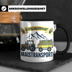 Landwirt Tasse Lieblingssport Maistransport, Spruch für Baue – Schwarz [farbe:schwarz]