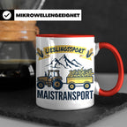 Landwirt Tasse Lieblingssport Maistransport, Spruch für Baue – Rot [farbe:rot]