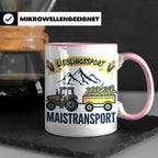Landwirt Tasse Lieblingssport Maistransport, Spruch für Baue – Rosa [farbe:rosa]