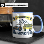 Landwirt Tasse Lieblingssport Maistransport, Spruch für Baue – Blau [farbe:blau]