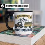 Landwirt Tasse Lieblingssport Maistransport, Spruch für Baue – Schwarz [farbe:schwarz]