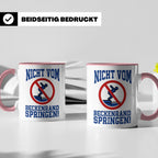 Bademeister Tasse Nicht vom Beckenrand springen lustiger Spr – Rosa [farbe:rosa]