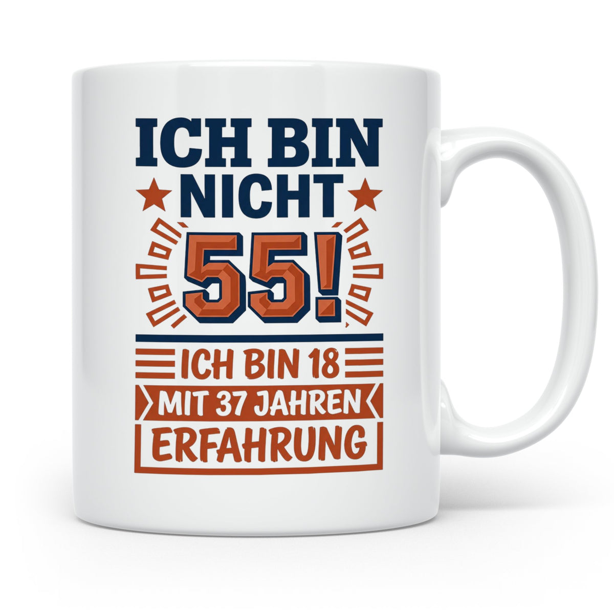 55. Geburtstag Tasse lustig | Geschenk für Männer & Frauen z – Weiß [farbe:weiß]