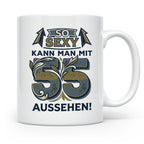 55. Geburtstag Tasse für Männer & Frauen | So Sexy mit 55 au – Weiß [farbe:weiß]
