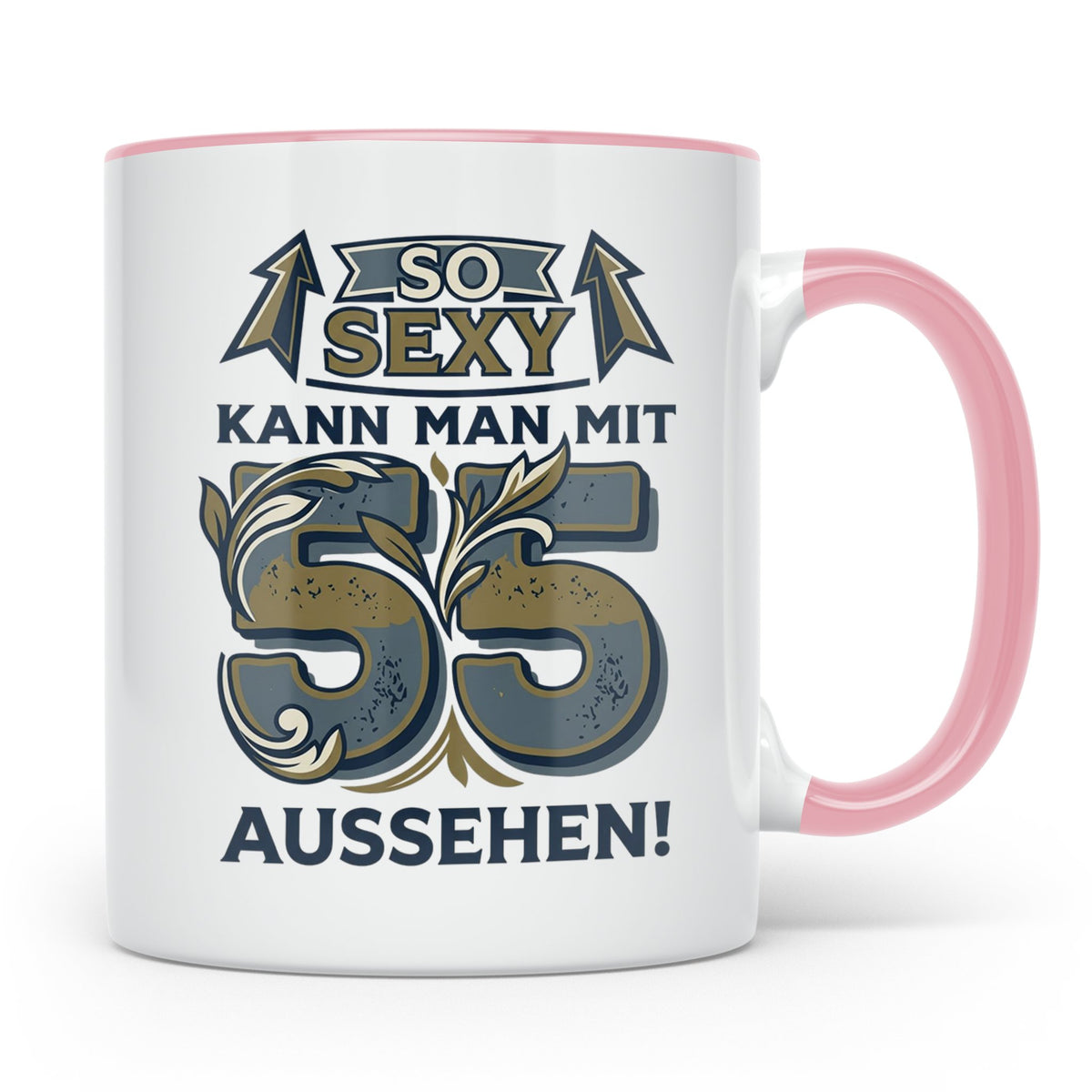 55. Geburtstag Tasse für Männer & Frauen | So Sexy mit 55 au – Rosa [farbe:rosa]
