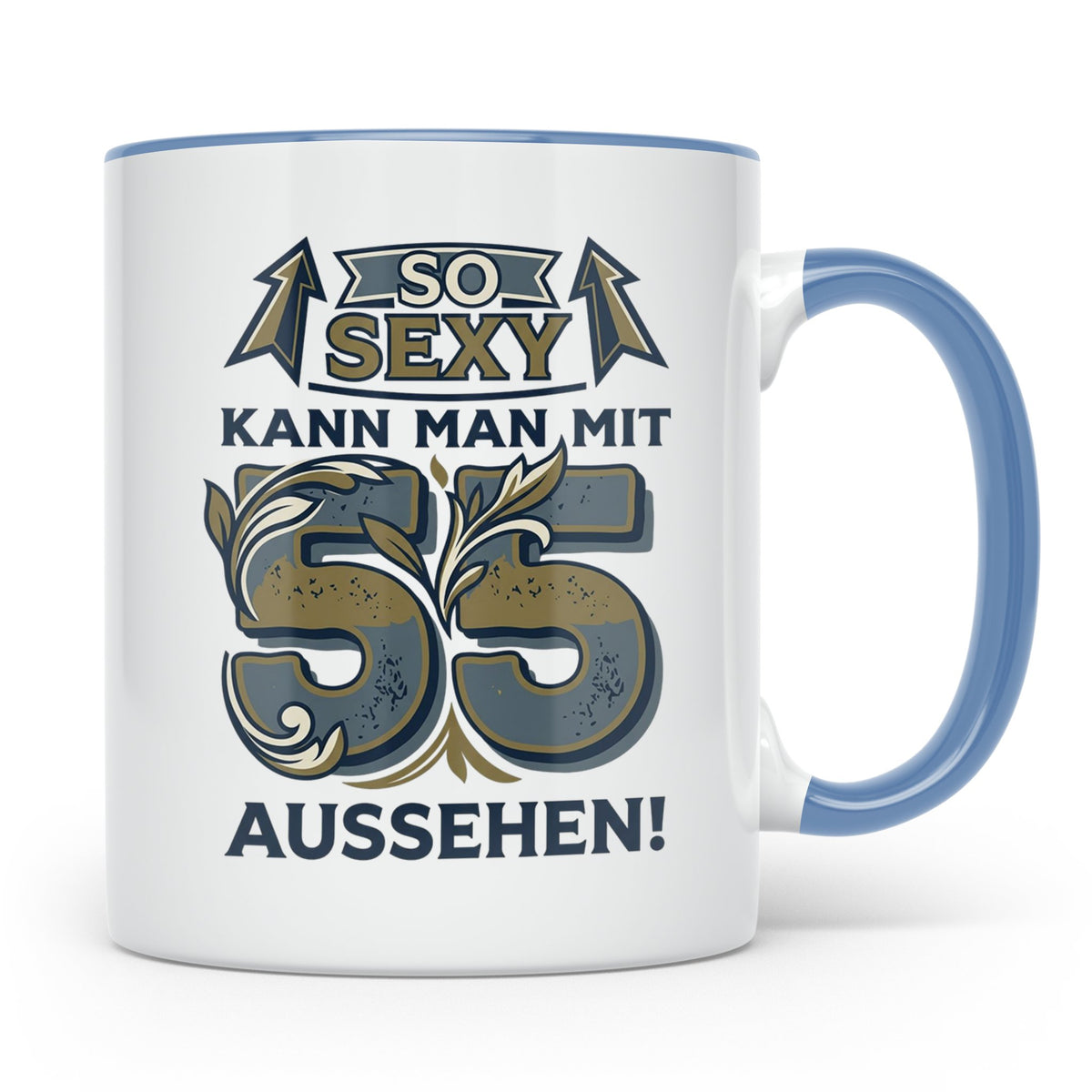 55. Geburtstag Tasse für Männer & Frauen | So Sexy mit 55 au – Blau [farbe:blau]