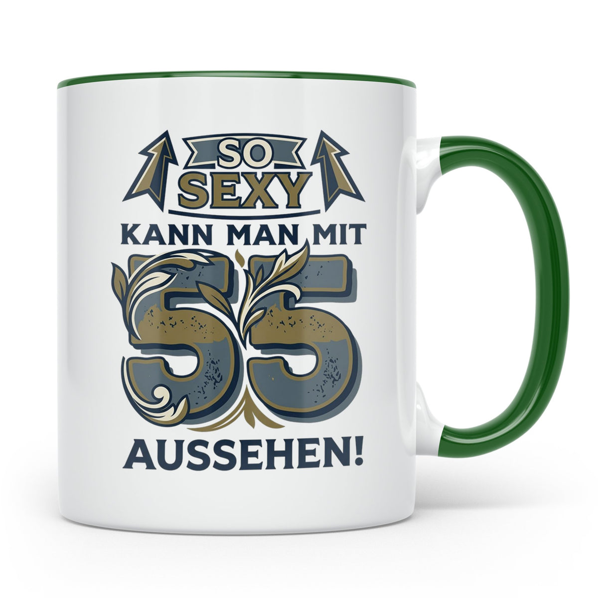 55. Geburtstag Tasse für Männer & Frauen | So Sexy mit 55 au – Grün [farbe:grün]