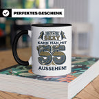 55. Geburtstag Tasse für Männer & Frauen | So Sexy mit 55 au – Schwarz [farbe:schwarz]