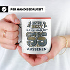 55. Geburtstag Tasse für Männer & Frauen | So Sexy mit 55 au – Rot [farbe:rot]