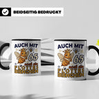 65. Geburtstag Tasse Frau Lustig Flottes Bienchen Spruch Bie – Schwarz [farbe:schwarz]