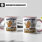 65. Geburtstag Tasse Frau Lustig Flottes Bienchen Spruch Bie – Rosa [farbe:rosa]