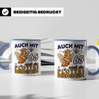 65. Geburtstag Tasse Frau Lustig Flottes Bienchen Spruch Bie – Blau [farbe:blau]