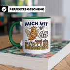 65. Geburtstag Tasse Frau Lustig Flottes Bienchen Spruch Bie – Grün [farbe:grün]