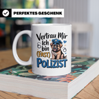 Hunde Polizist Tasse - Vertrau Mir Ich Bin Fast Polizist Sch – Weiß [farbe:weiß]