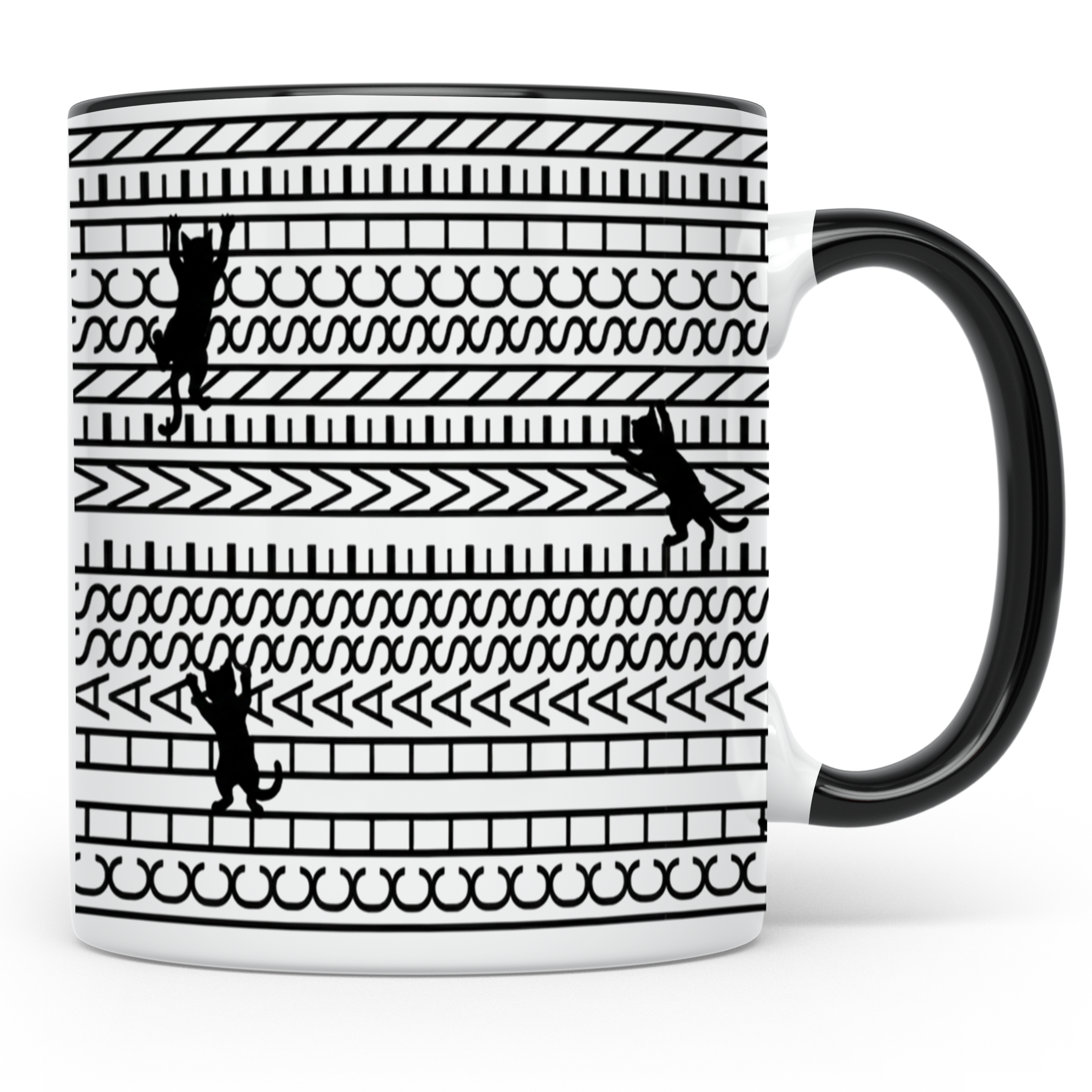 Ich Hasse Menschen Tasse Katze Lustig Spruch Kaffeetasse Kat – Schwarz Szene1 [farbe:schwarz]