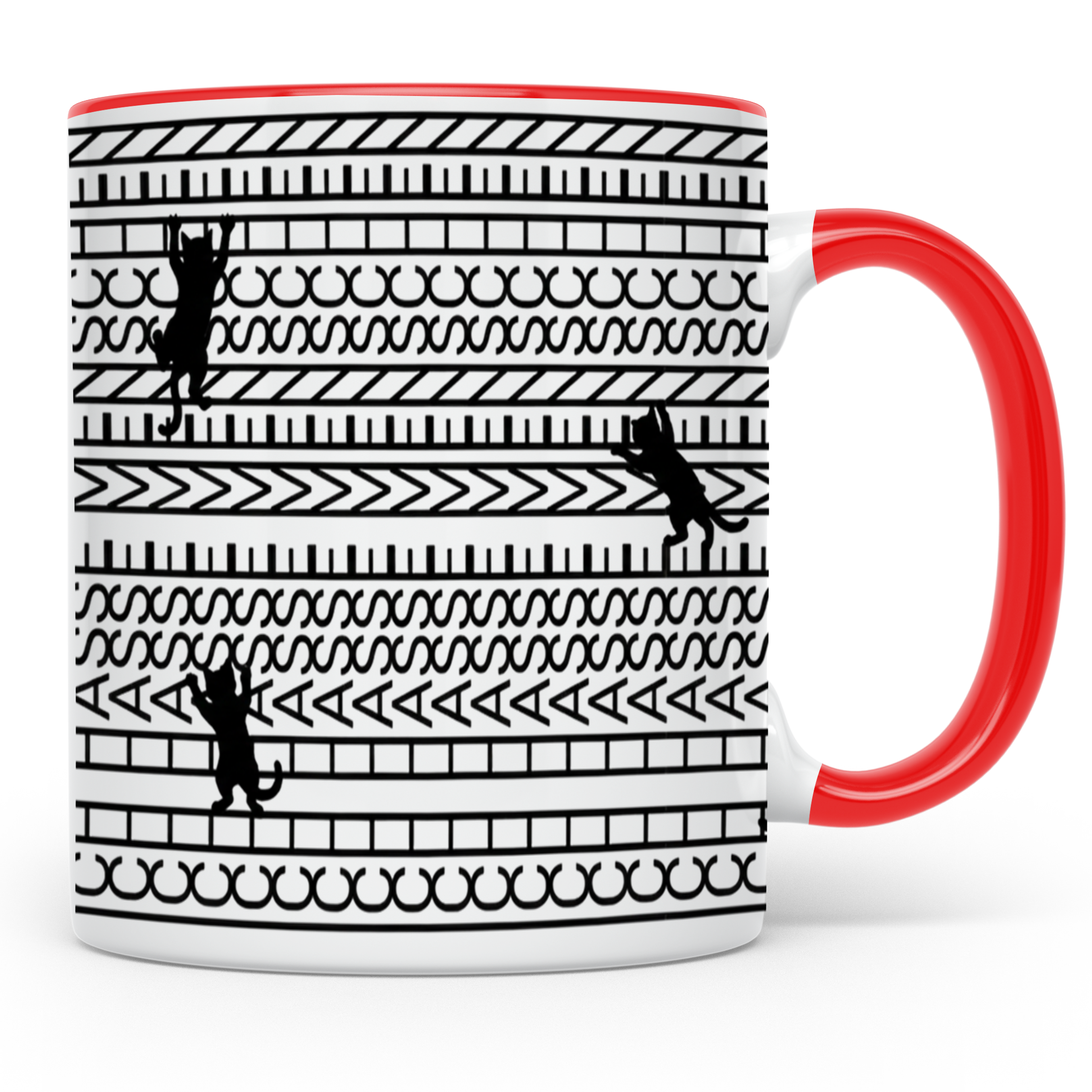 Ich Hasse Menschen Tasse Katze Lustig Spruch Kaffeetasse Kat – Rot Szene1 [farbe:rot]
