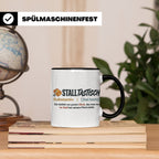 Pferde Tasse Stalltastisch Spruch, Geschenk für Reiterin, Ka – Schwarz [farbe:schwarz]