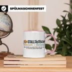 Pferde Tasse Stalltastisch Spruch, Geschenk für Reiterin, Ka – Rosa [farbe:rosa]