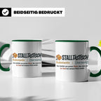 Pferde Tasse Stalltastisch Spruch, Geschenk für Reiterin, Ka – Grün [farbe:grün]