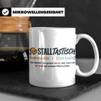 Pferde Tasse Stalltastisch Spruch, Geschenk für Reiterin, Ka – Weiß [farbe:weiß]