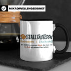 Pferde Tasse Stalltastisch Spruch, Geschenk für Reiterin, Ka – Schwarz [farbe:schwarz]