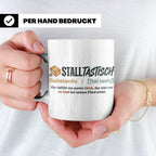 Pferde Tasse Stalltastisch Spruch, Geschenk für Reiterin, Ka – Weiß [farbe:weiß]