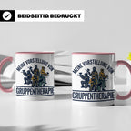 Paintball Tasse Gruppentherapie, lustiger Gotcha Spruch, Ges – Rosa [farbe:rosa]