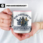 Paintball Tasse Gruppentherapie, lustiger Gotcha Spruch, Ges – Rosa [farbe:rosa]