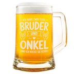 Bruder Und Onkel Bierkrug Geschenkidee Für Männer Familie Spruch Werdender Onkel