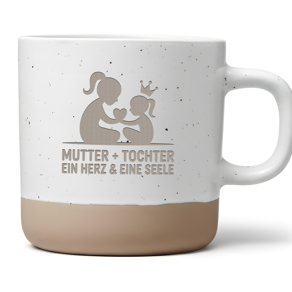 Tasse Mutter und Tochter Ein Herz und eine Seele Geschenk für Mama Muttertag Kaffeetasse Tochter