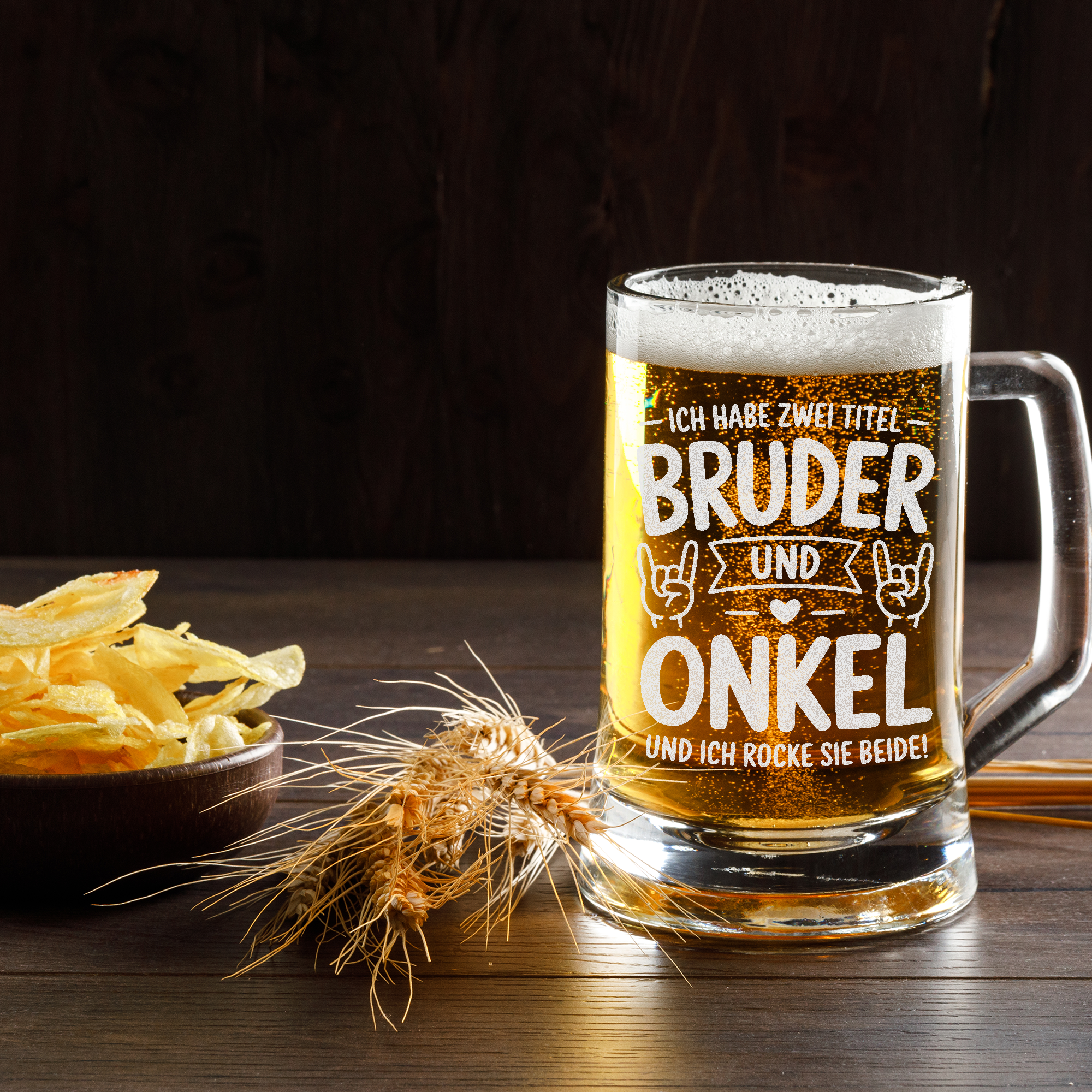 Bruder Und Onkel Bierkrug Geschenkidee Für Männer Familie Spruch Werdender Onkel
