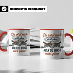 Paintball Tasse mit Spruch Du wirst mich nicht sehen, Gotcha – Rot [farbe:rot]