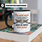 Paintball Tasse mit Spruch Du wirst mich nicht sehen, Gotcha – Schwarz [farbe:schwarz]