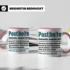 Postbote Tasse lustig mit Spruch Definition | Geschenk für P – Rosa [farbe:rosa]