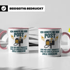 Postbote Tasse mit Spruch Unrealistische Ziele, Geschenk für – Rosa [farbe:rosa]
