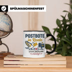 Postbote Rente Tasse Geschenk für Postzusteller Abschied Ruh – Schwarz [farbe:schwarz]