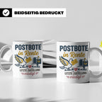 Postbote Rente Tasse Geschenk für Postzusteller Abschied Ruh – Weiß [farbe:weiß]